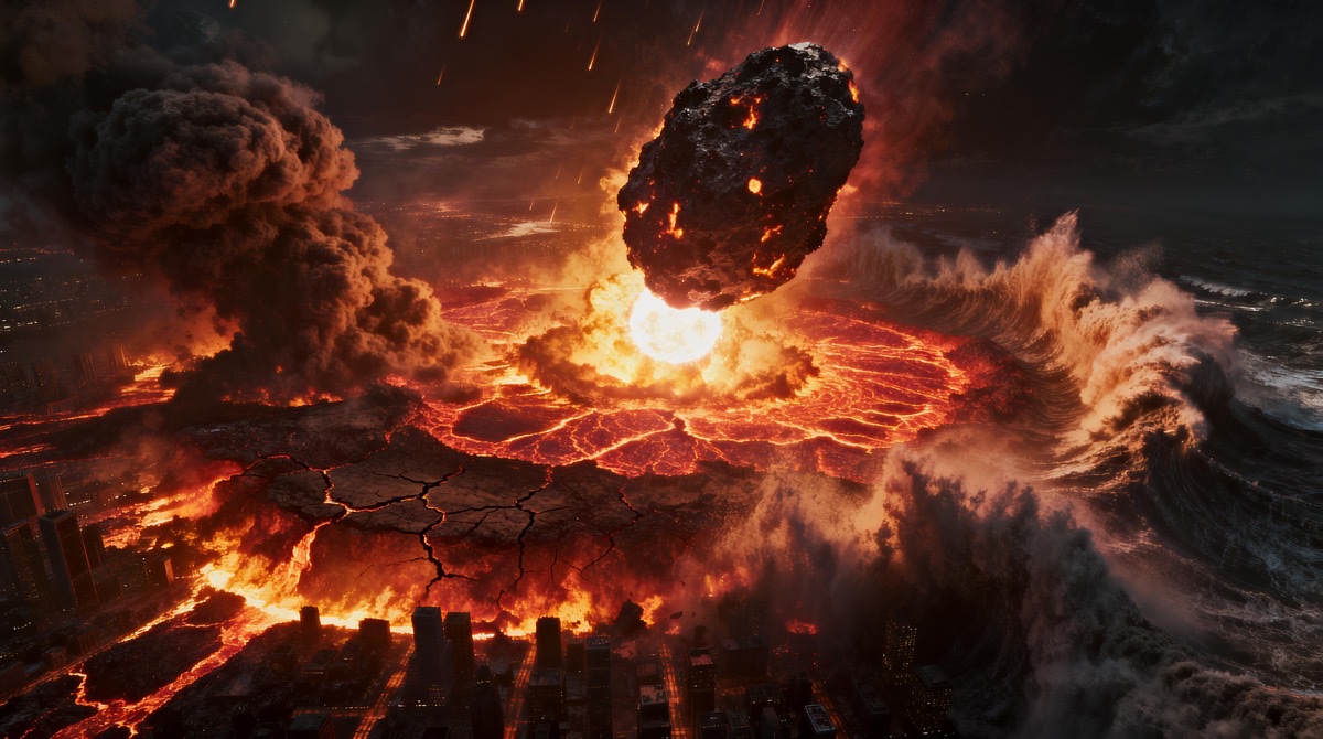 Meteorite impact apocalypse